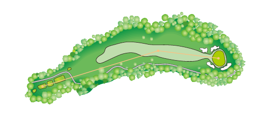 Hole 2  /  397yard  Par4 画像