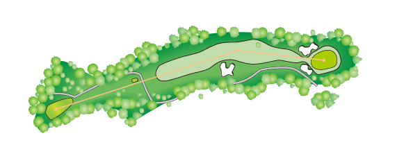 Hole 6  /  370yard  Par4 画像