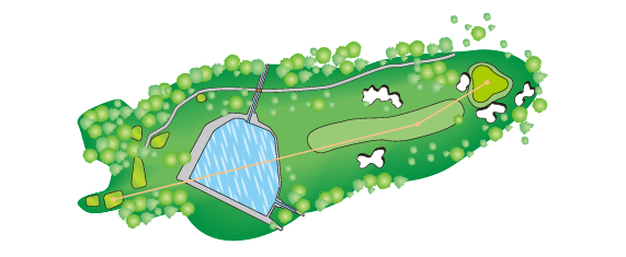 Hole 9  /  344yard  Par4 画像