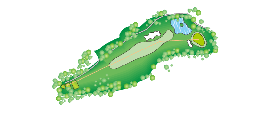 Hole 11  /  347yard  Par4 画像